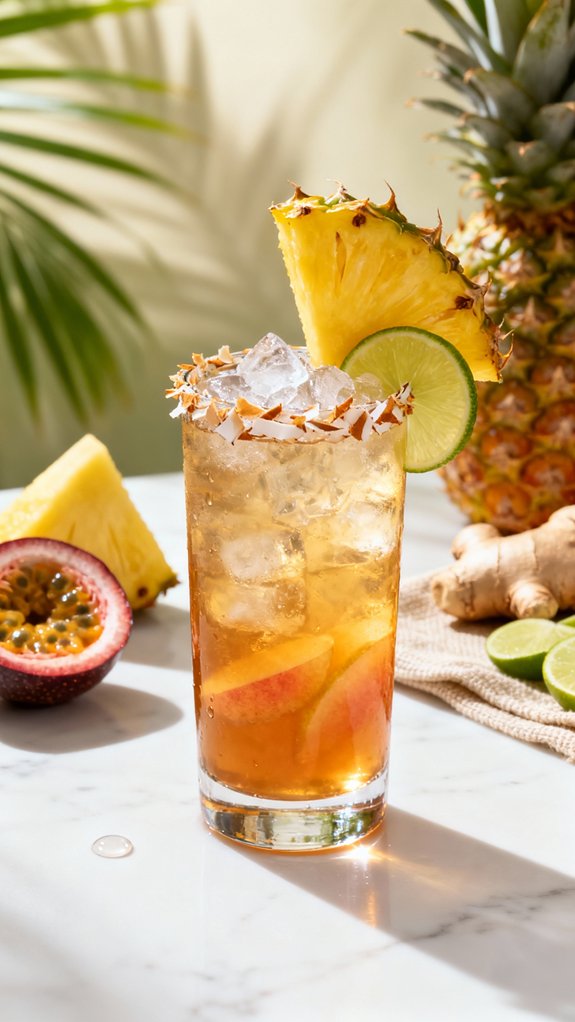 tropical mocktail brunch delight