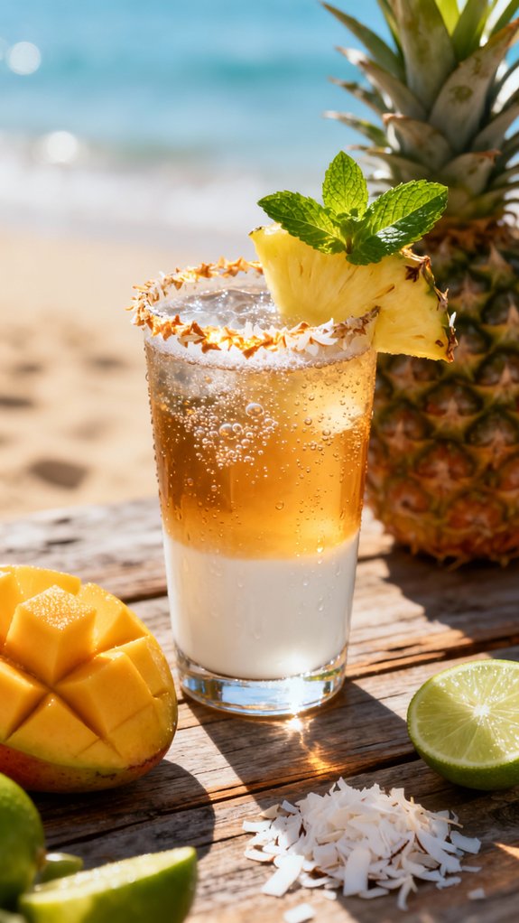 tropical mocktail paradise escape