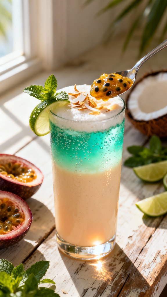 tropical mocktail with complexity