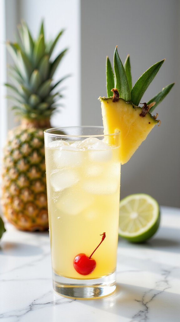 tropical refreshing vodka cocktail
