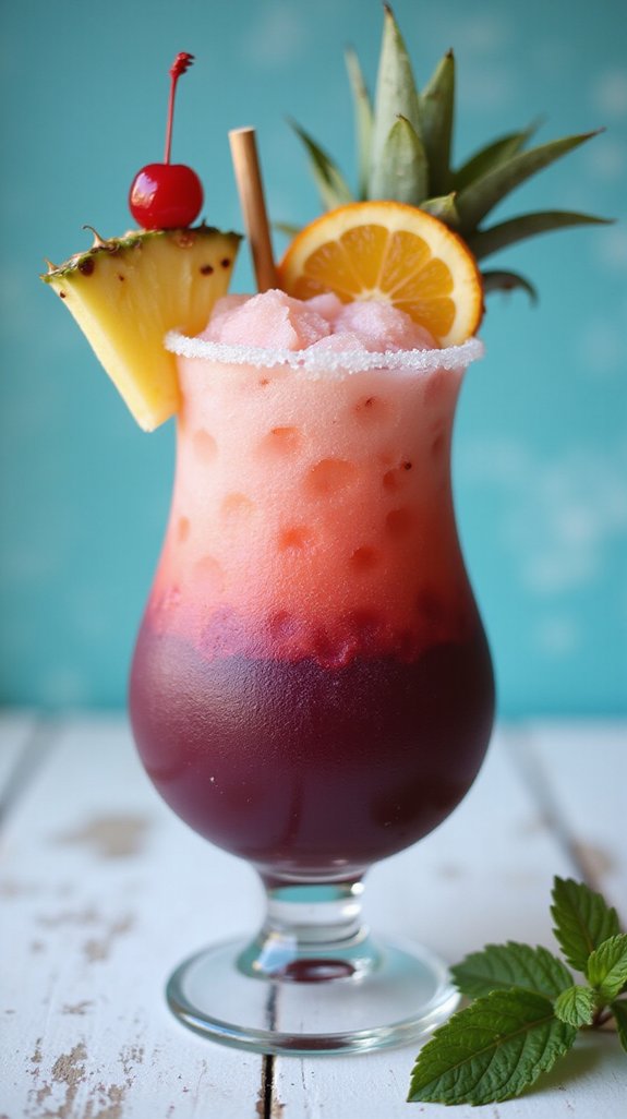 tropical rum cocktail delight