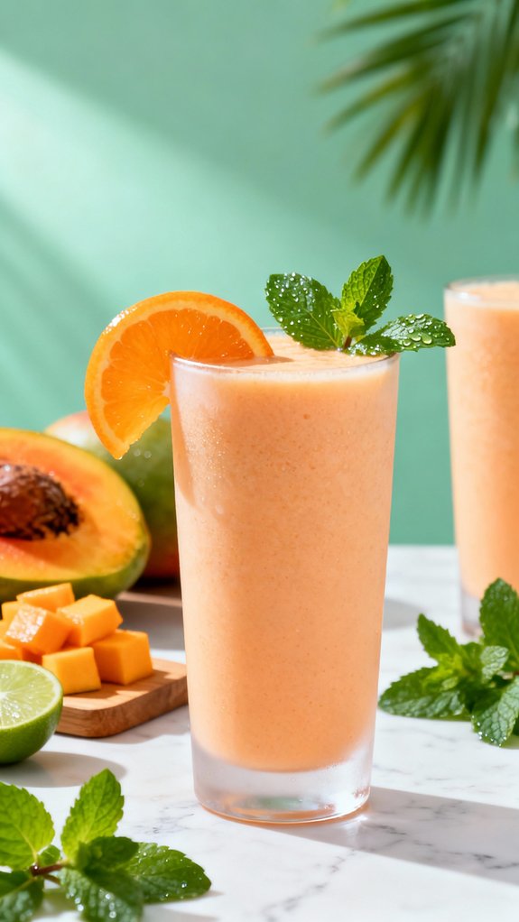 tropical smoothie with nutrition