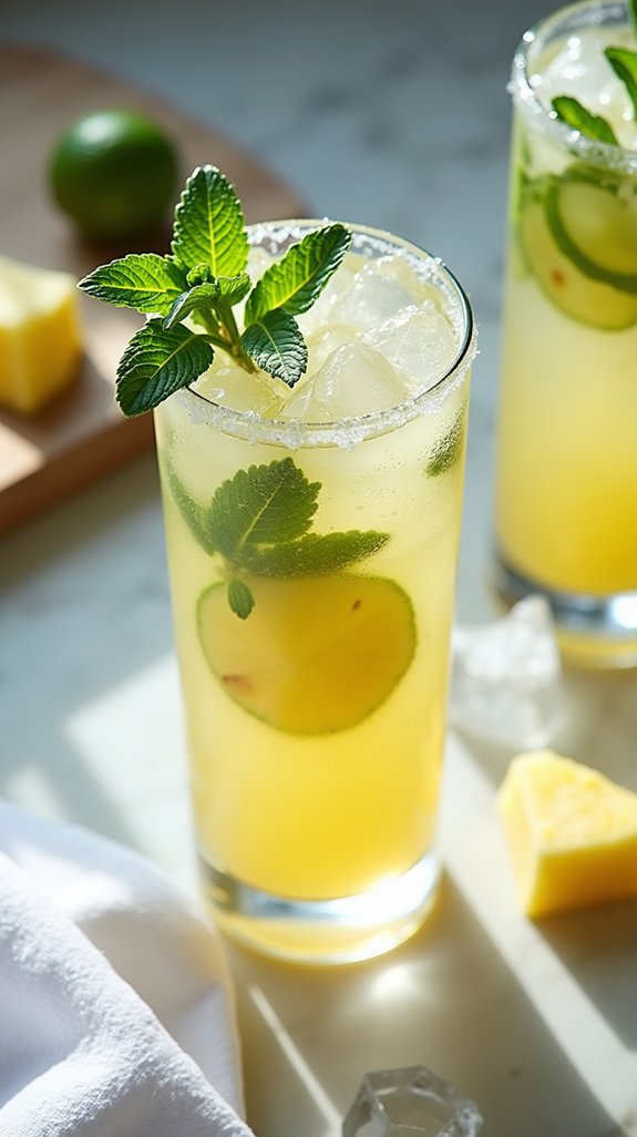 tropical vodka mojito delight