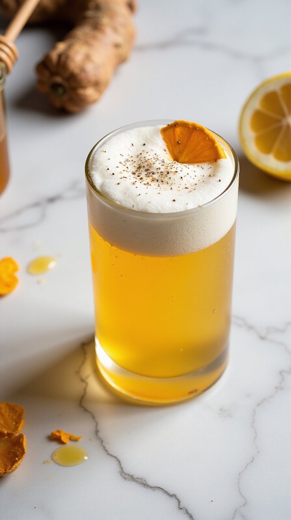 turmeric infused gin cocktail