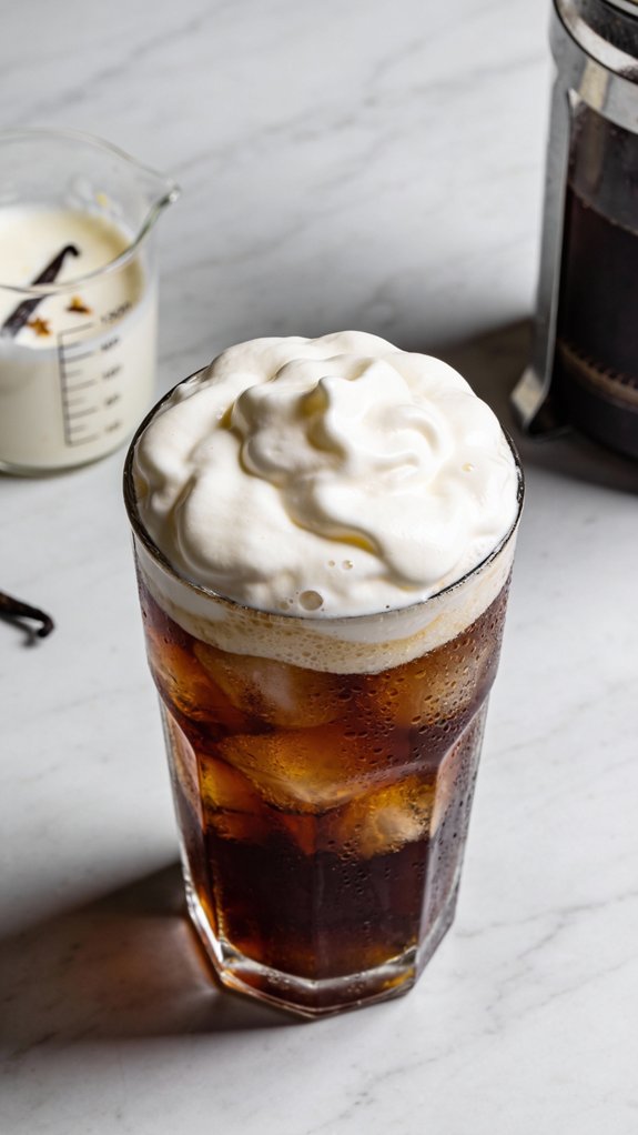 vanilla sweet cream foam