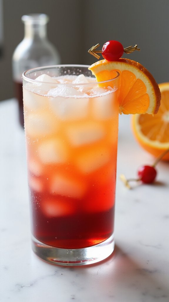 vibrant fruity vodka cocktail