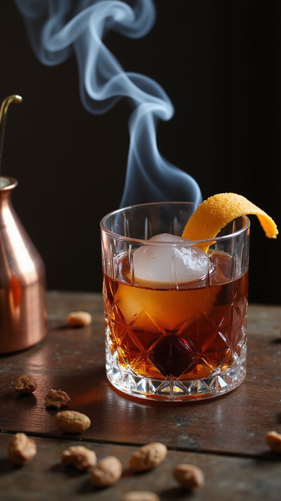 walnut smoked rum sophistication
