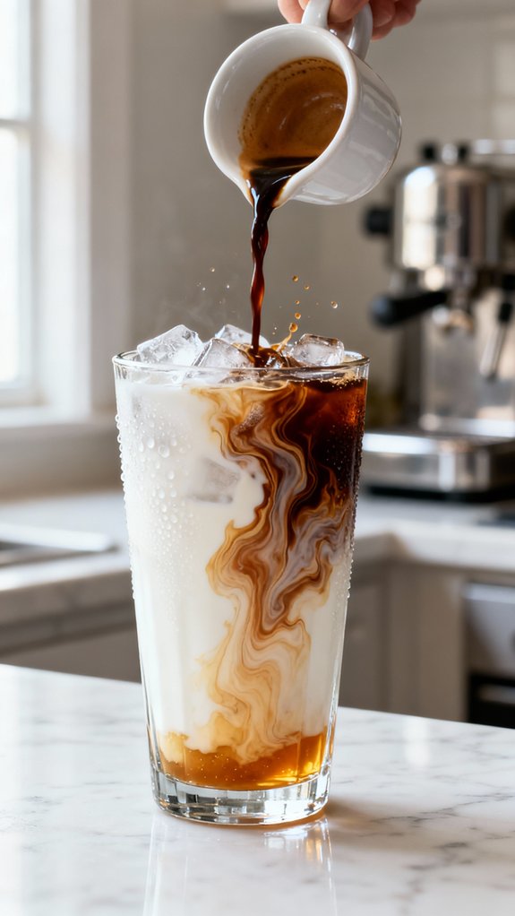 warm espresso enhances flavor