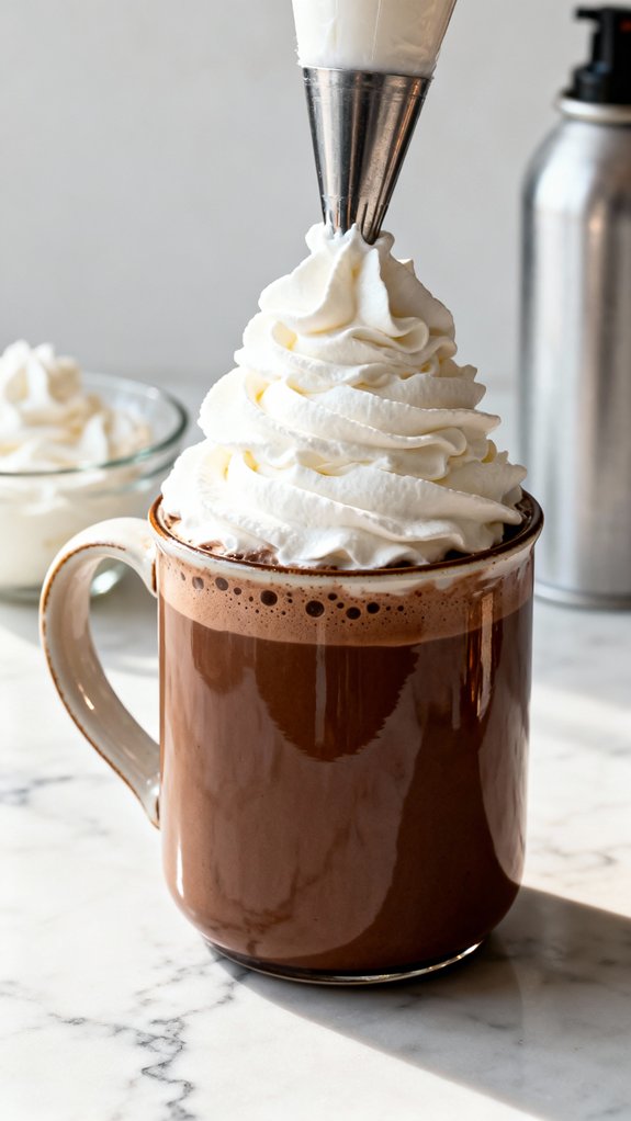 whipped cream enhances coffee