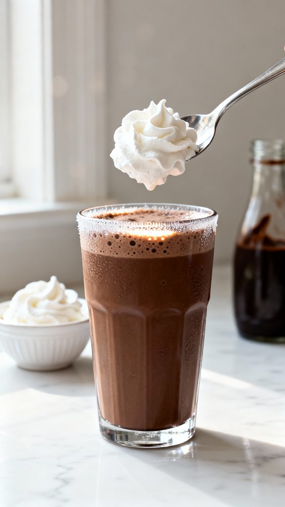 whipped cream mountain topping