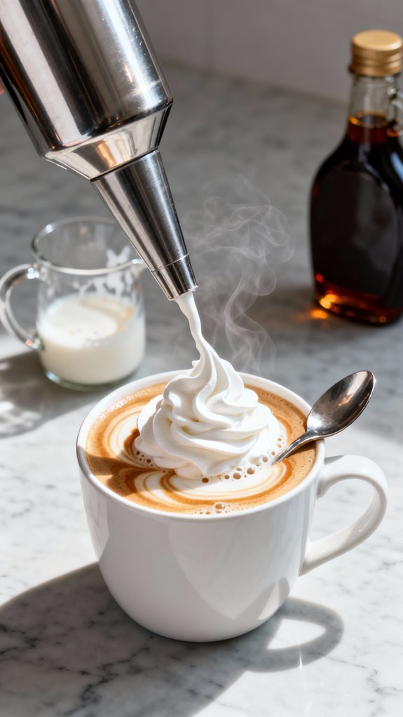 whipped cream topping technique