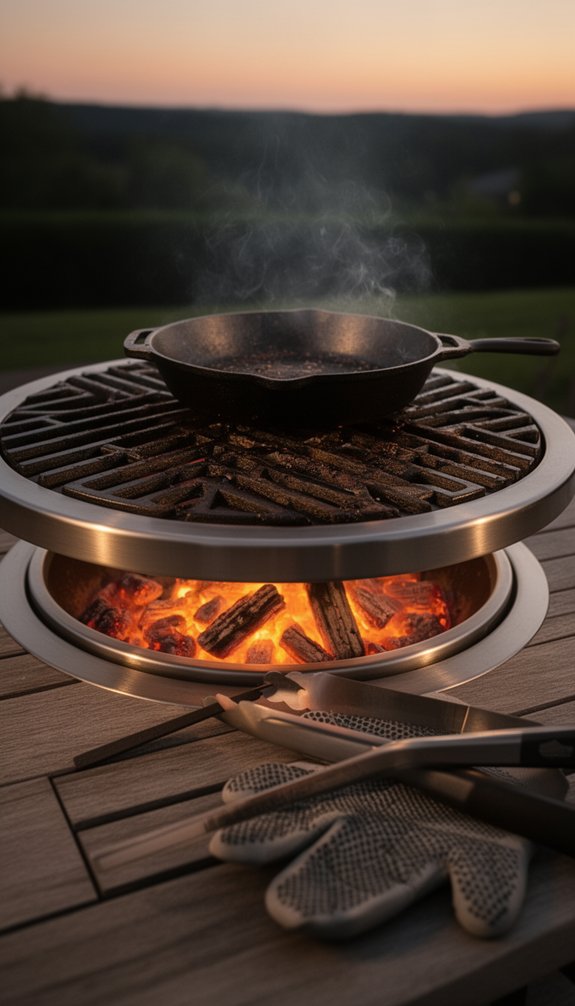 adjustable durable portable cooking surface