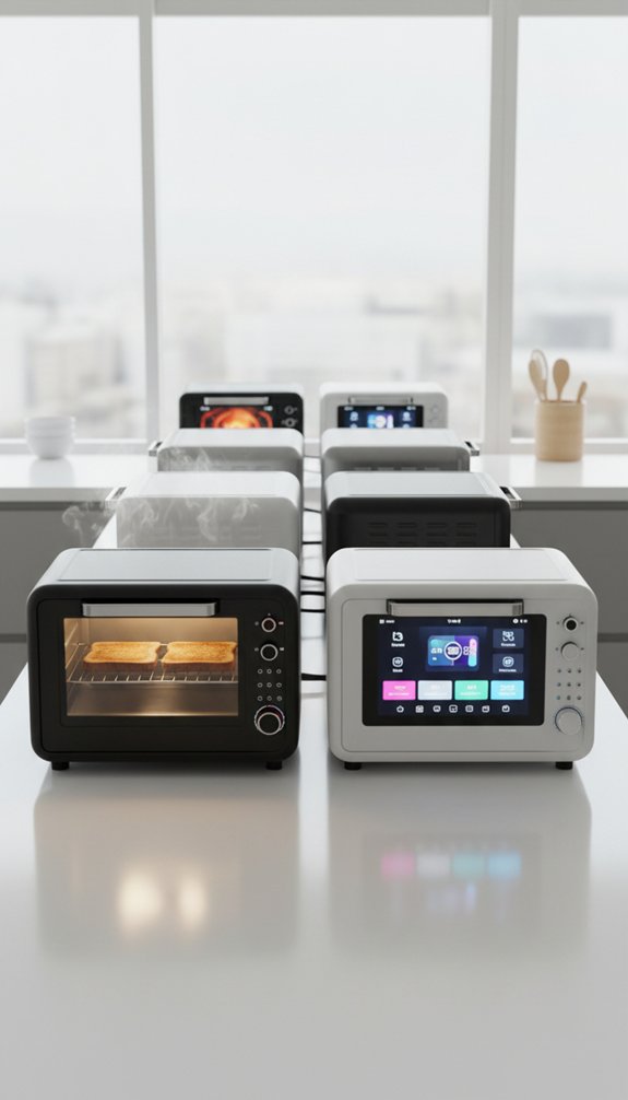 futuristic touchscreen toaster ovens