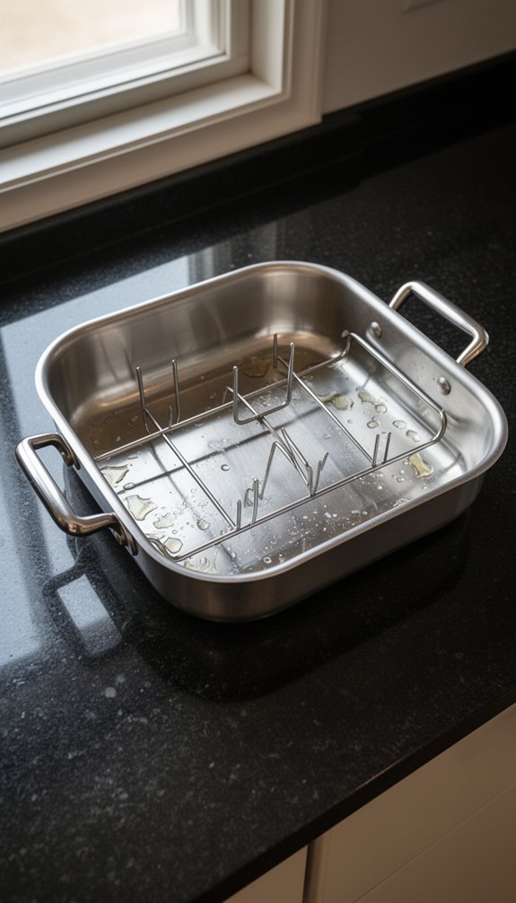 sturdy even heating easy clean rack