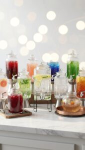 ten glass beverage dispensers