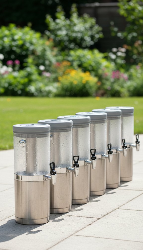 ten insulated drink dispensers