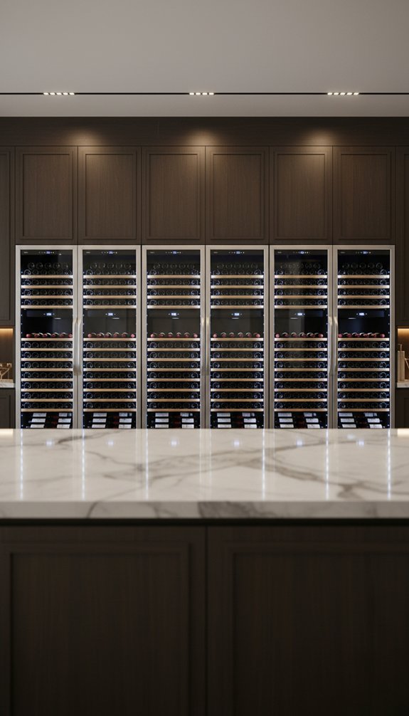 top built in wine refrigerators