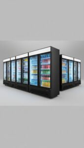 top double door beverage refrigerators